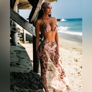 Leopard Print Bikini Set